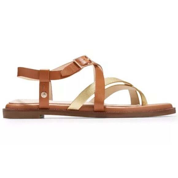 Cole Haan‎ Sandals Size 5.5B Strappy Crisscross Leather Cushioned - Picture 10 of 10